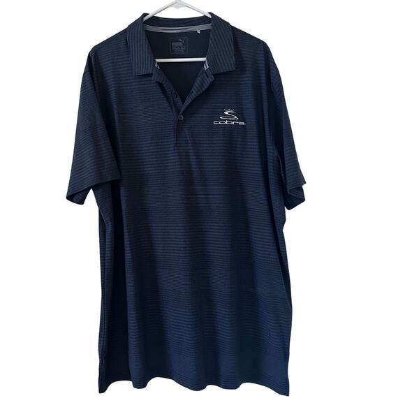 Puma Golf Pounce Aston Polo Shirt Peacoat - XXL - Picture 1 of 4